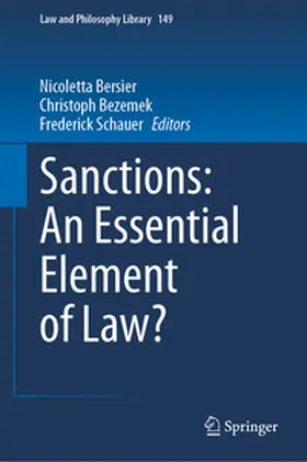 Bersier / Bezemek / Schauer | Sanctions: An Essential Element of Law? | E-Book | sack.de