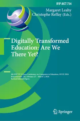 Leahy / Reffay | Digitally Transformed Education: Are We There Yet? | E-Book | sack.de