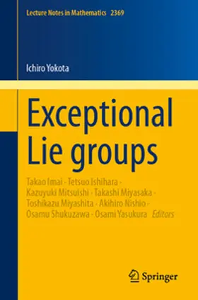 Yokota / Imai / Ishihara |  Exceptional Lie groups | eBook | Sack Fachmedien