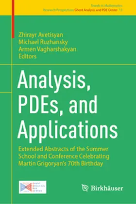 Avetisyan / Ruzhansky / Vagharshakyan |  Analysis, PDEs, and Applications | eBook | Sack Fachmedien