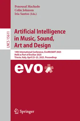 Machado / Santos / Johnson |  Artificial Intelligence in Music, Sound, Art and Design | Buch |  Sack Fachmedien