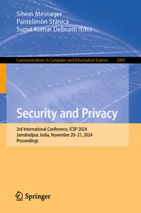 Mesnager / Stanica / Stanica |  Security and Privacy | eBook | Sack Fachmedien