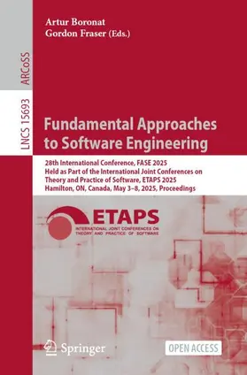 Fraser / Boronat |  Fundamental Approaches to Software Engineering | Buch |  Sack Fachmedien
