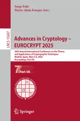 Fehr / Fouque | Advances in Cryptology – EUROCRYPT 2025 | E-Book | sack.de