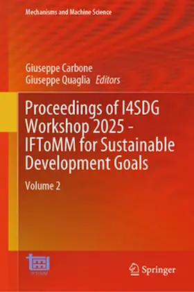 Carbone / Quaglia | Proceedings of I4SDG Workshop 2025 - IFToMM for Sustainable Development Goals | E-Book | sack.de