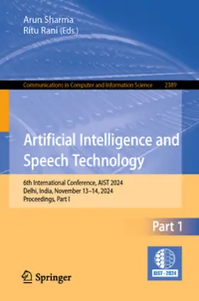 Sharma / Rani | Artificial Intelligence and Speech Technology | E-Book | sack.de
