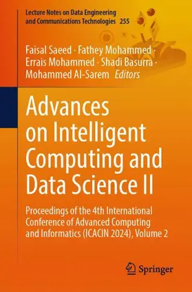 Saeed / Mohammed / Al-Sarem |  Advances on Intelligent Computing and Data Science II | Buch |  Sack Fachmedien