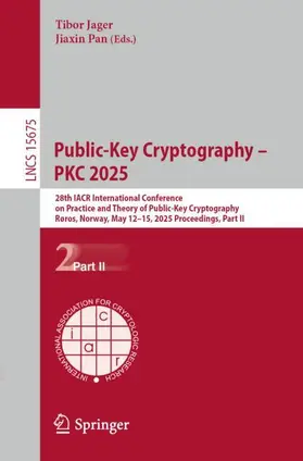 Jager / Pan |  Public-Key Cryptography - PKC 2025 | Buch |  Sack Fachmedien
