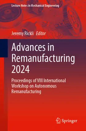 Rickli | Advances in Remanufacturing 2024 | E-Book | sack.de