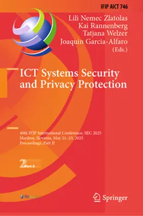 Nemec Zlatolas / Rannenberg / Welzer | ICT Systems Security and Privacy Protection | E-Book | sack.de