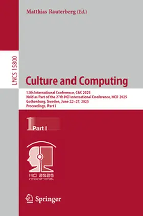 Rauterberg | Culture and Computing | E-Book | sack.de