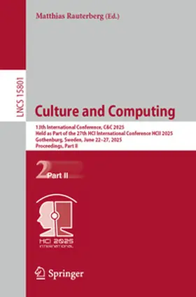 Rauterberg | Culture and Computing | E-Book | sack.de