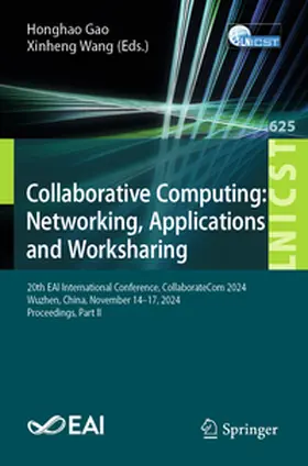 Gao / Wang | Collaborative Computing: Networking, Applications and Worksharing | E-Book | www2.sack.de