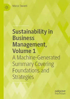 Tavanti |  Sustainability in Business Management, Volume 1 | eBook | Sack Fachmedien