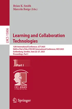 Smith / Borge | Learning and Collaboration Technologies | E-Book | sack.de
