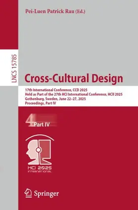 Rau |  Cross-Cultural Design | Buch |  Sack Fachmedien