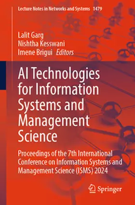 Garg / Kesswani / Brigui |  AI Technologies for Information Systems and Management Science | eBook | Sack Fachmedien