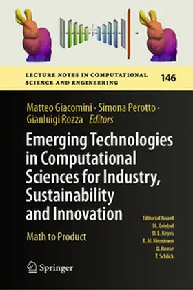 Giacomini / Perotto / Rozza |  Emerging Technologies in Computational Sciences for Industry, Sustainability and Innovation | eBook | Sack Fachmedien