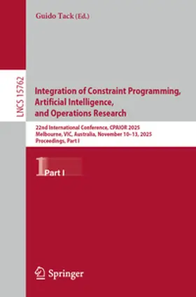 Tack |  Integration of Constraint Programming, Artificial Intelligence, and Operations Research | eBook | Sack Fachmedien
