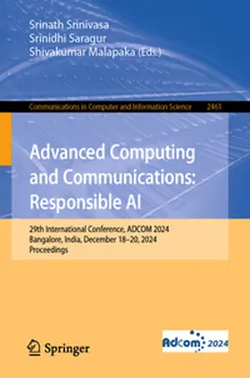 Srinivasa / Saragur / Malapaka | Advanced Computing and Communications: Responsible AI | E-Book | sack.de