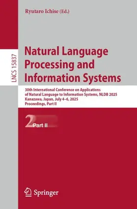 Ichise |  Natural Language Processing and Information Systems | Buch |  Sack Fachmedien