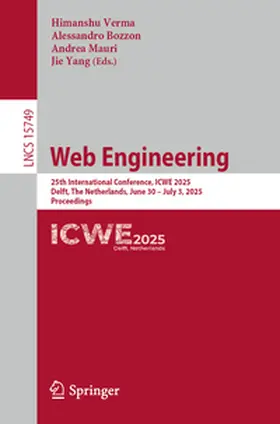 Verma / Bozzon / Mauri |  Web Engineering | eBook | Sack Fachmedien