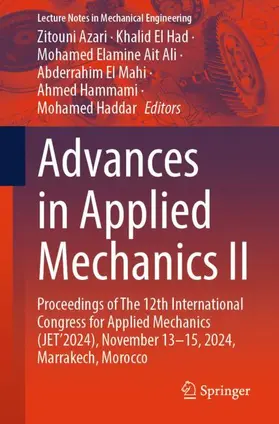 Azari / El Had / Ait Ali |  Advances in Applied Mechanics II | Buch |  Sack Fachmedien