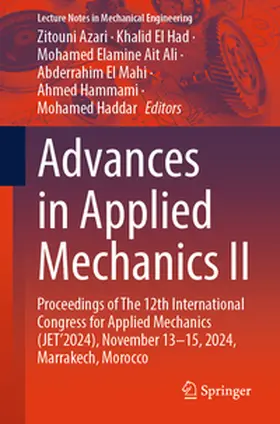 Azari / El Had / Ait Ali | Advances in Applied Mechanics II | E-Book | www2.sack.de