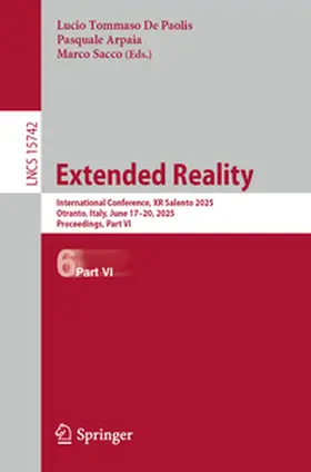 De Paolis / Arpaia / Sacco |  Extended Reality | eBook | Sack Fachmedien