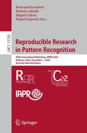 Kerautret / Bolelli / Colom |  Reproducible Research in Pattern Recognition | Buch |  Sack Fachmedien