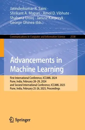 Saini / Mapari / Vibhute |  Advancements in Machine Learning | Buch |  Sack Fachmedien