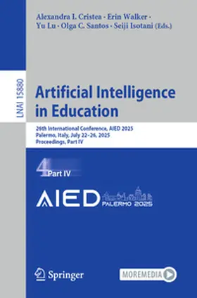 Cristea / Walker / Lu |  Artificial Intelligence in Education | eBook | Sack Fachmedien