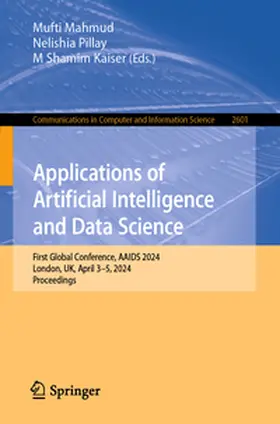 Mahmud / Pillay / Kaiser |  Applications of Artificial Intelligence and Data Science | eBook | Sack Fachmedien