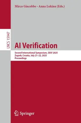 Giacobbe / Lukina |  AI Verification | Buch |  Sack Fachmedien