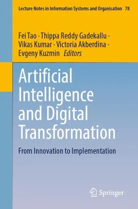 Tao / Gadekallu / Kumar |  Artificial Intelligence and Digital Transformation | Buch |  Sack Fachmedien