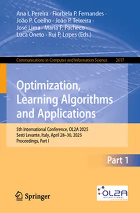 Pereira / Fernandes / Coelho | Optimization, Learning Algorithms and Applications | E-Book | www2.sack.de