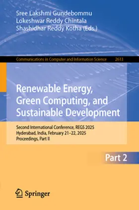 Gundebommu / Chintala / Kotha | Renewable Energy, Green Computing, and Sustainable Development | E-Book | sack.de
