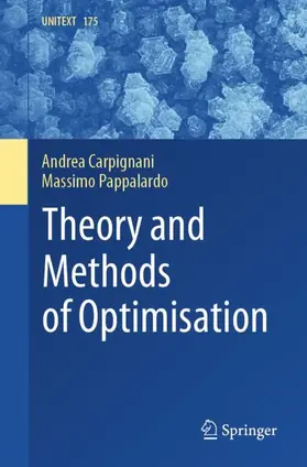 Carpignani / Pappalardo | Theory and Methods of Optimisation | Buch | 978-3-032-01513-6 | www2.sack.de