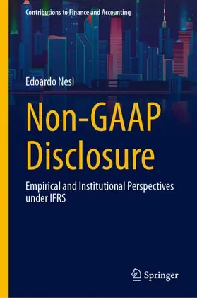 Nesi |  Non-GAAP Disclosure | Buch |  Sack Fachmedien