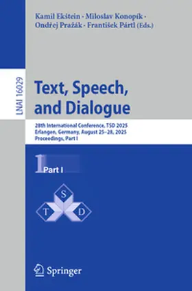 Ekštein / Ekstein / Konopík |  Text, Speech, and Dialogue | eBook | Sack Fachmedien