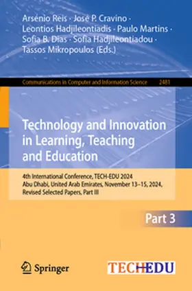 Reis / Cravino / Hadjileontiadis | Technology and Innovation in Learning, Teaching and Education | E-Book | sack.de
