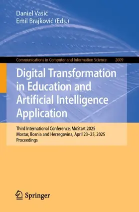 Vasic / Vasic / Brajkovic |  Digital Transformation in Education and Artificial Intelligence Application | Buch |  Sack Fachmedien