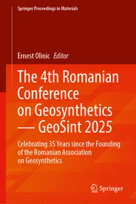 Olinic |  The 4th Romanian Conference on Geosynthetics — GeoSint 2025 | eBook | Sack Fachmedien