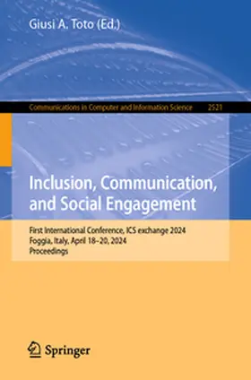 Toto |  Inclusion, Communication, and Social Engagement | eBook | Sack Fachmedien