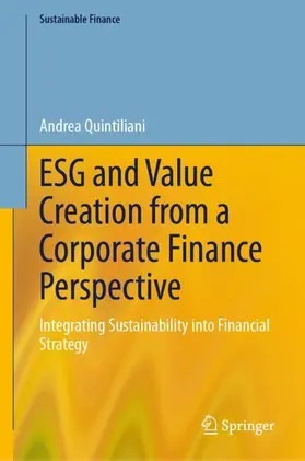 Quintiliani |  ESG and Value Creation from a Corporate Finance Perspective | Buch |  Sack Fachmedien