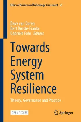 van Doren / Droste-Franke / Fohr |  Towards Energy System Resilience | Buch |  Sack Fachmedien