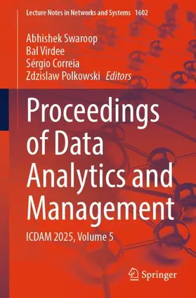 Swaroop / Virdee / Correia |  Proceedings of Data Analytics and Management | Buch |  Sack Fachmedien