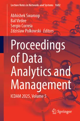 Swaroop / Virdee / Correia |  Proceedings of Data Analytics and Management | eBook | Sack Fachmedien