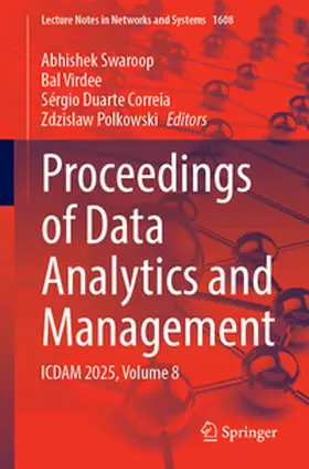 Swaroop / Virdee / Correia |  Proceedings of Data Analytics and Management | eBook | Sack Fachmedien