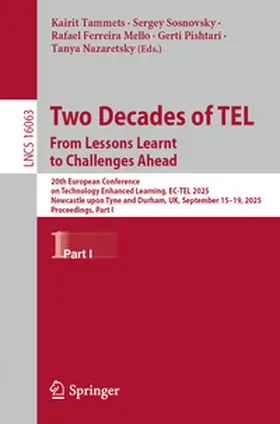 Tammets / Sosnovsky / Ferreira Mello | Two Decades of TEL. From Lessons Learnt to Challenges Ahead | E-Book | www2.sack.de
